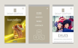 brown and partners mobile screens