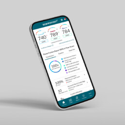 Smart phone with ScoreSense app
