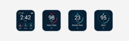 VitalCare wearable screens for app