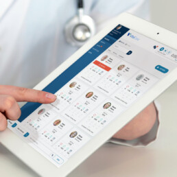 Tablet with VitalCare Admin app