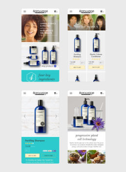 eprouvage mobile screens for website