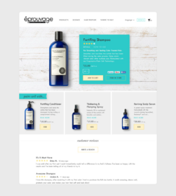 eprouvage product desktop screen for website