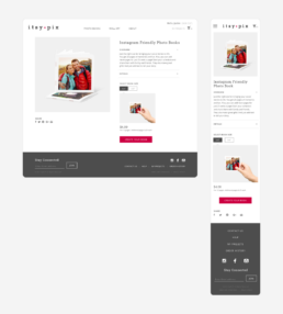 itsypix desktop and mobile screens for website