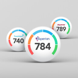 ScoreSense credit score gauges